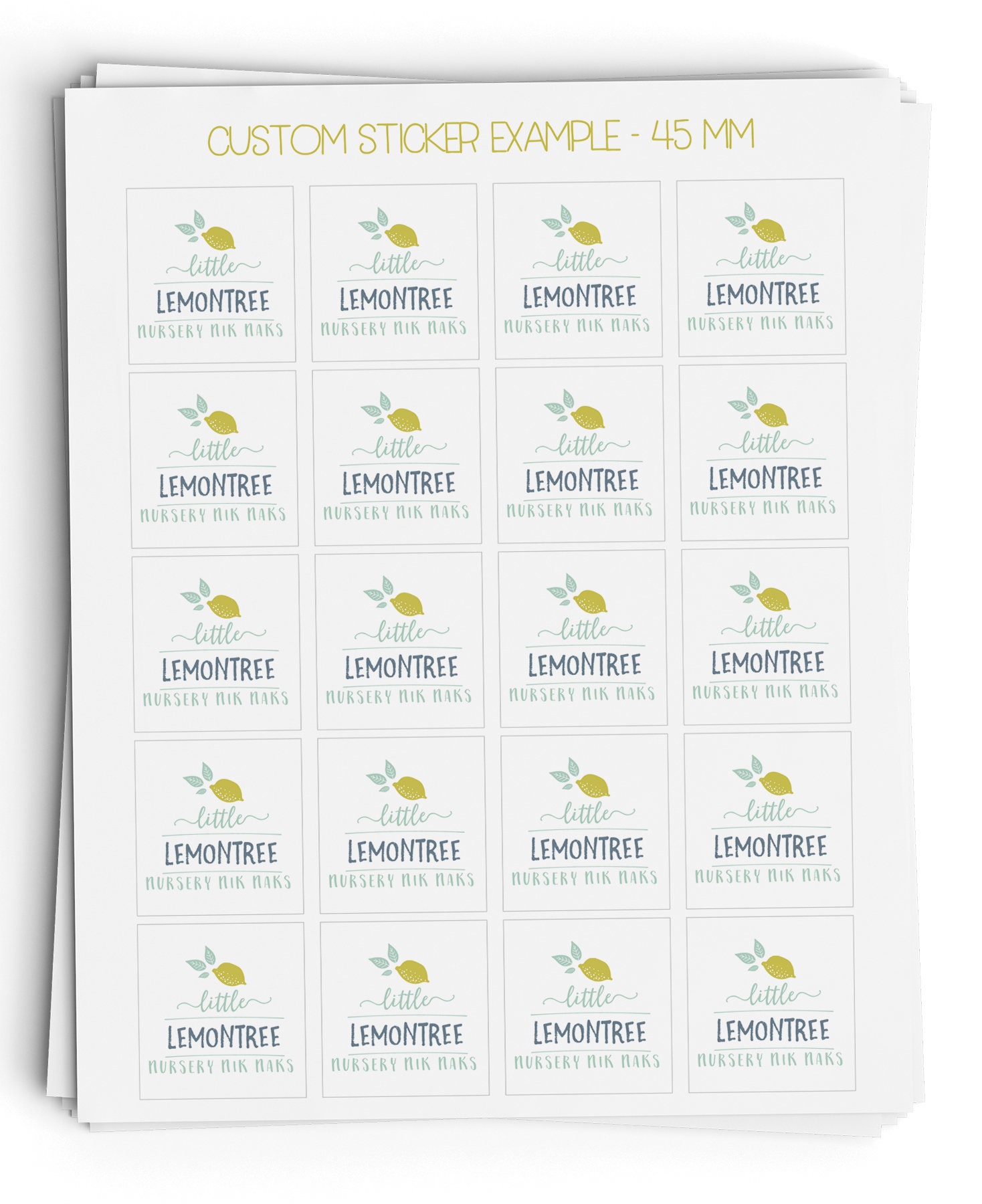 Rectangle Custom Stickers Personalised Stickers Square Etsy UK