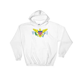 US Virgin Islands Flag Caribbean Leeward Islands Hooded Sweatshirt (Hoodie)