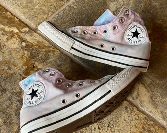 pastel tie dye converse high tops