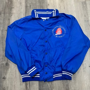 VTG Champion Running Man 1960s Alameda Pirates Nylon Snap Button Bomber Jacket