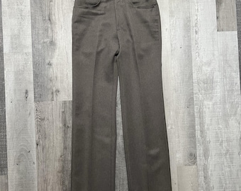 Vintage Levis Panatela Sportwears Mens Pleated Dress Trouser Pants Brown/Gray 32