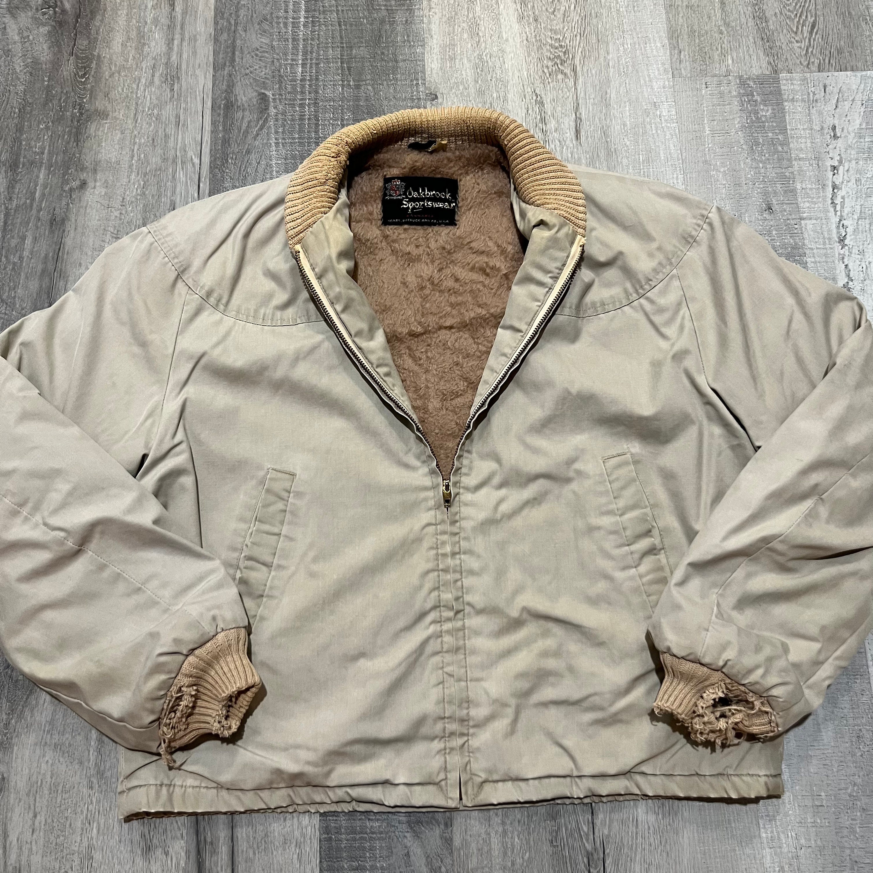 Vintage Sears Oakbrook Sportswear 60s/70s Beige Faux Fur Lined - Etsy