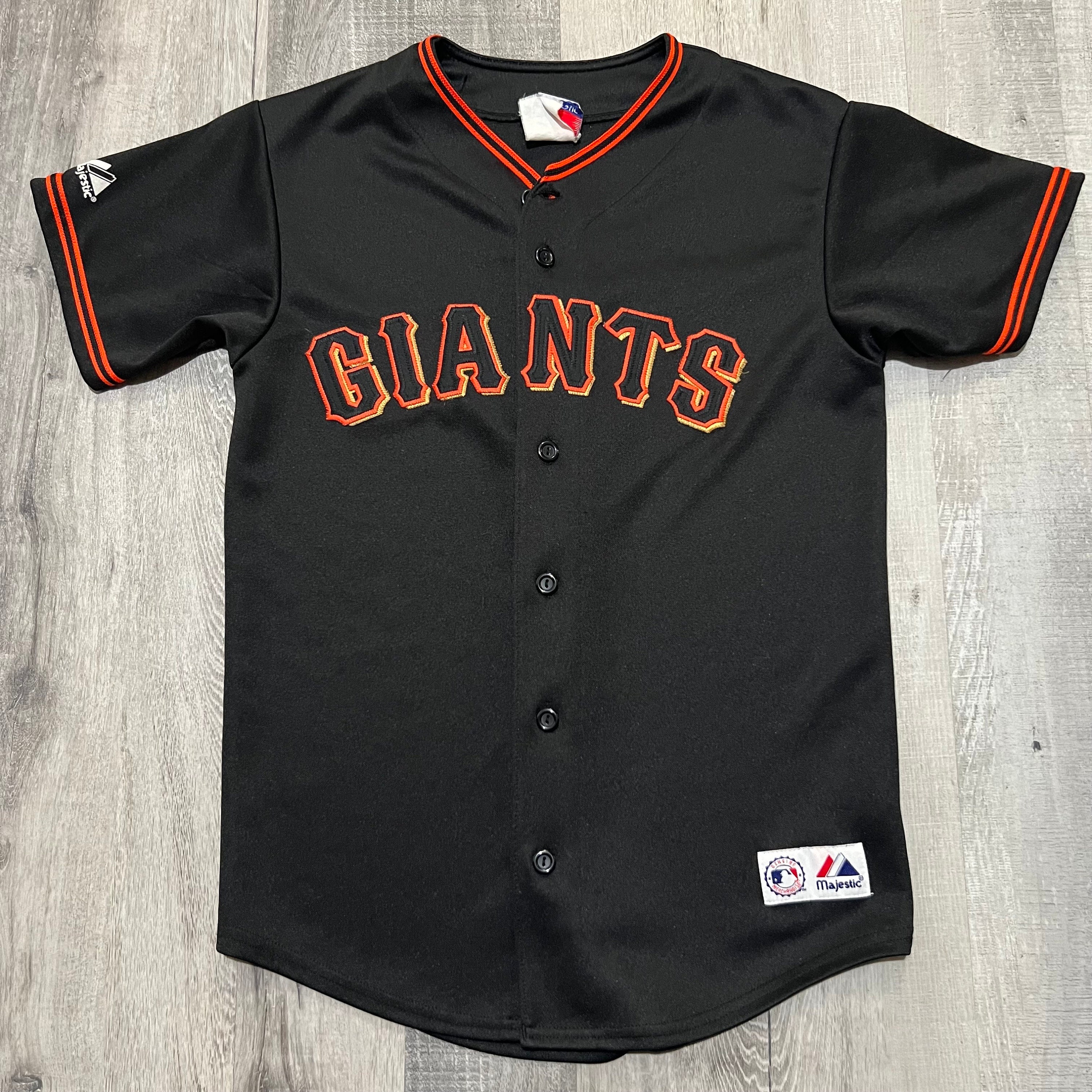 VTG San Francisco Giants Majestic Black/orange MLB Baseball Jersey