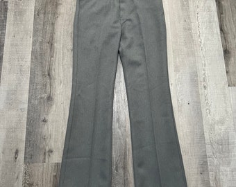 VTG Levis Sta-Prest Light Gray 1980s Action Slacks 80s Disco Slacks Dress Pants