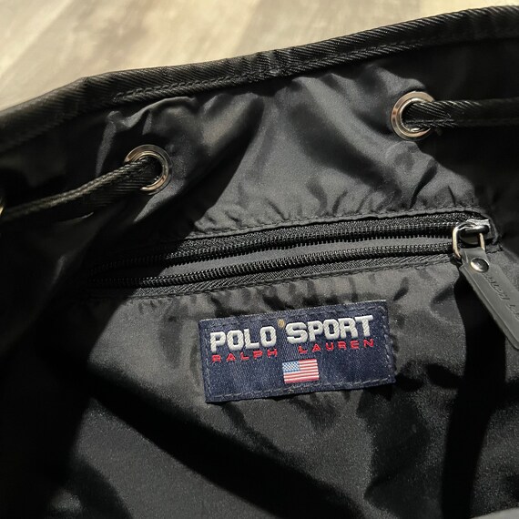 POLO SPORT Ralph Lauren 90s Black Durable Nylon S… - image 5