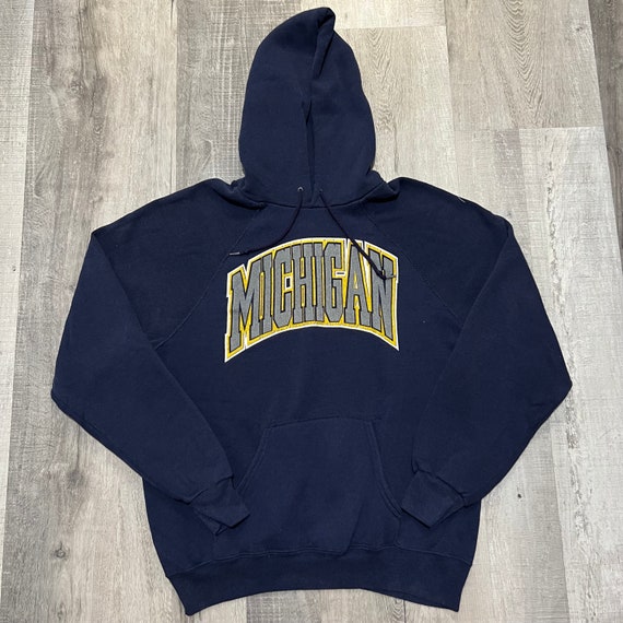 VTG Michigan Wolverines 1980s Navy Blue Bassett-Wa