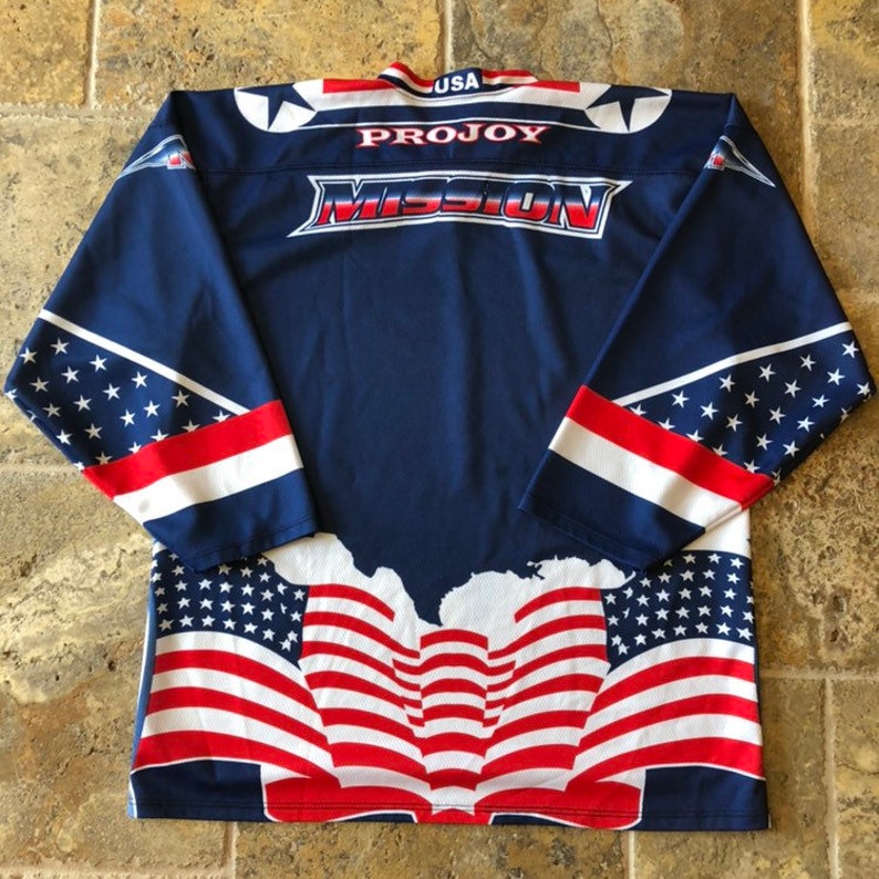 Vintage USA Olympic Inline Roller Hockey Jersey Rare ProJoy Etsy