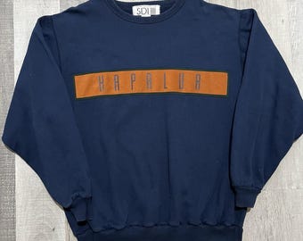 VTG Kapalua Hawaii Leather Style Crewneck Travel Sweatshirt 90s Y2K Cotton 2XL
