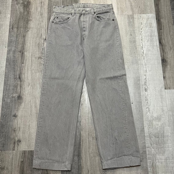 Vintage Levi’s 501-0657 Straight Leg Grey 1980s R… - image 1