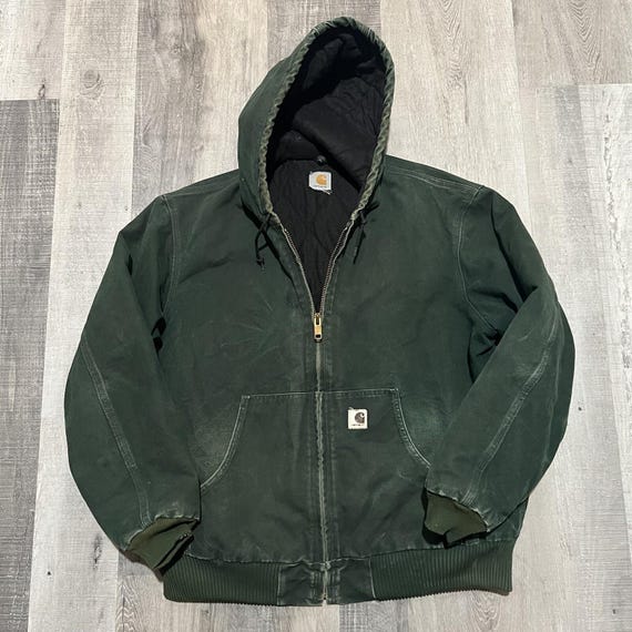carhartt レアカラー　グリーン　ジャケット　XL USA製　80s 80s USA製 Carhartt カーハート ミシガン チョアコート XL-TALL