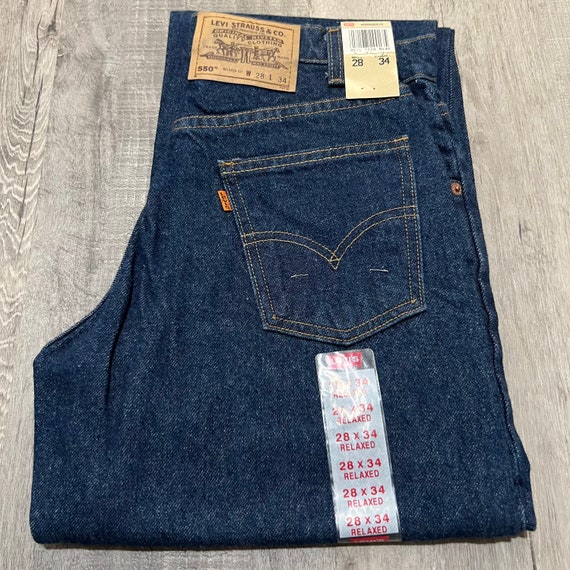 Deadstock Vintage Levis Dark wash Orange Tab 517 31X3… - Gem