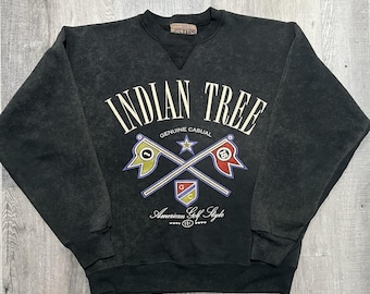 VTG Indian Tree Golf Course Colorado Grey 90s Cross Flag Crewneck Sweatshirt S/M
