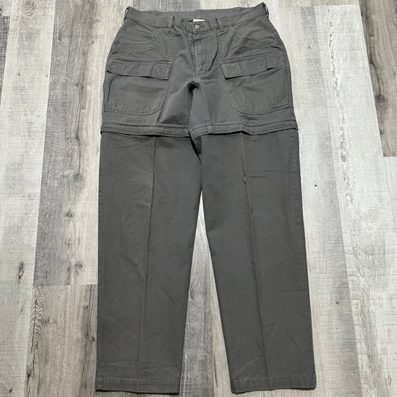Vintage REI Grey 1980s Charcoal Grey Convertible … - image 1