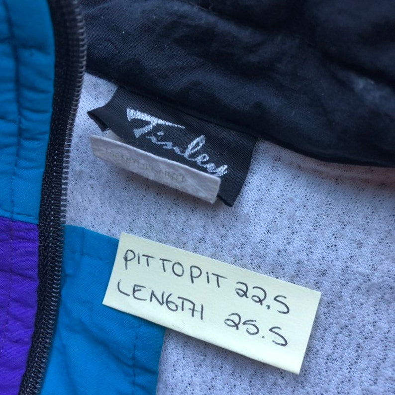 Vintage Tinley PurpleTeal 90s Zip Up Windbreaker Jacket