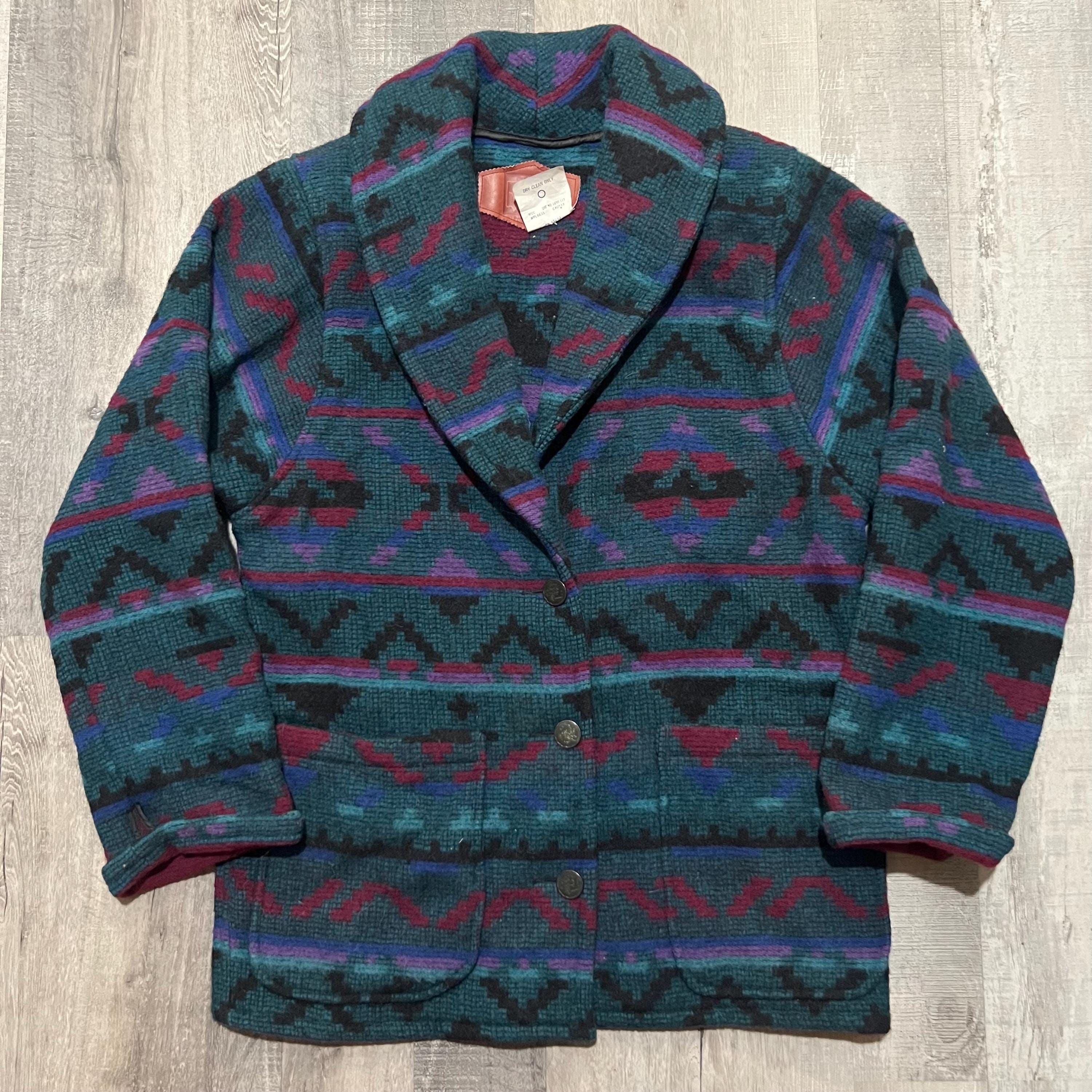 ジャケット・アウター WOOLRICH Native Pattern Wool Long Coat Woolrich Navajo Coat - Etsy