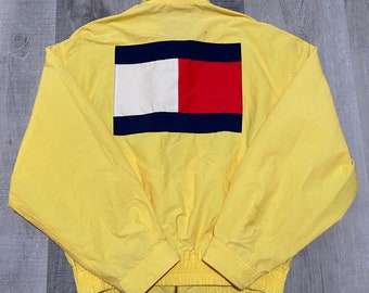 Allieret dusin dome 90s Tommy Hilfiger Yellow Jacket | Etsy