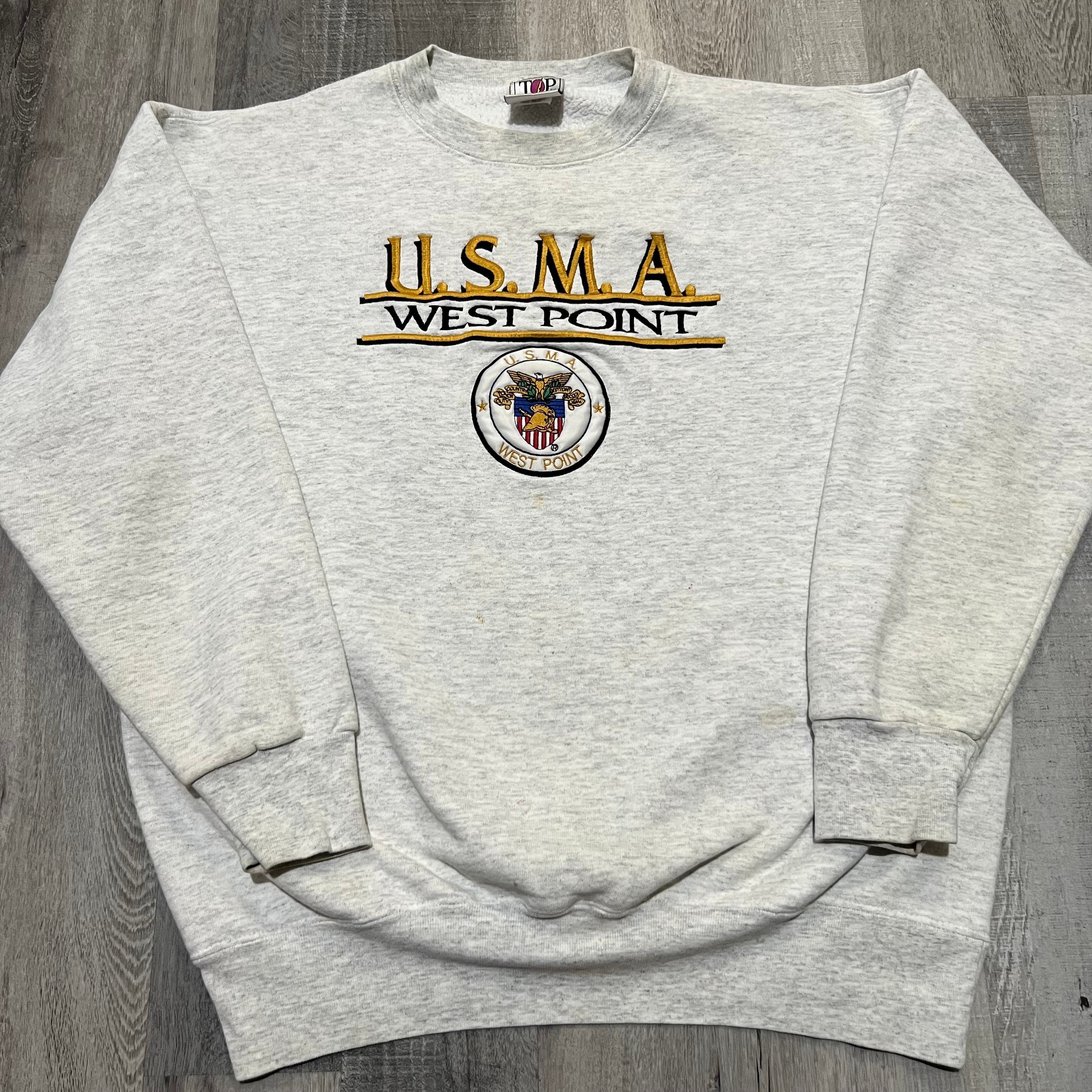 VTG West Point Military Academy 90s Gray USMA Crewneck - Etsy