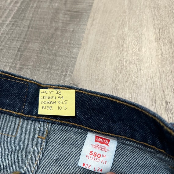 Vintage Levis Deadstock 550 Relaxed Indigo Denim … - image 6