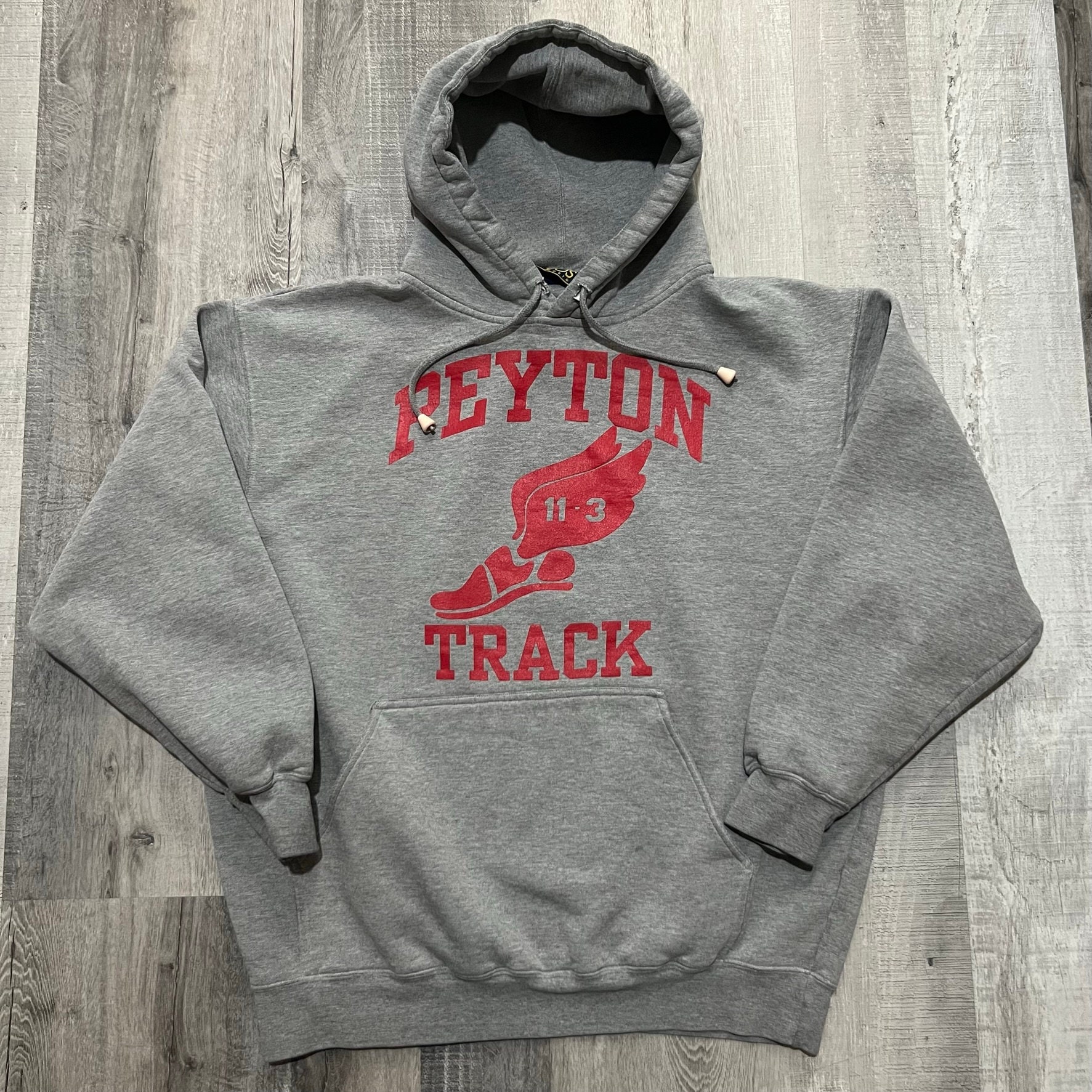 VTG Peyton Track Grey Y2K Beaded Drawstring Track and Field