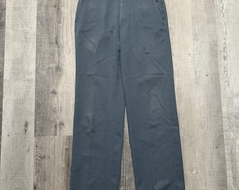 VTG 80's Men's Levi's Action Slacks Gray Polyester Chino Dress