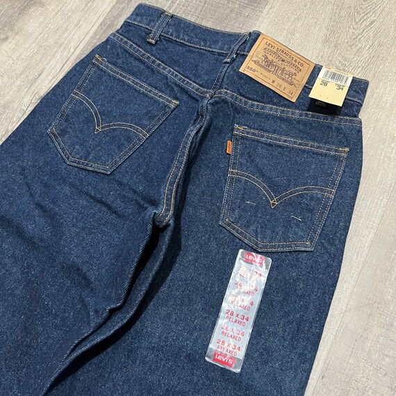 Vintage Levis Deadstock 550 Relaxed Indigo Denim … - image 5