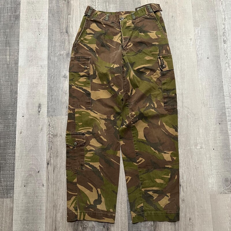 Original Dutch Military Field Pants Slash Cargo Pockets Desert Camouflage