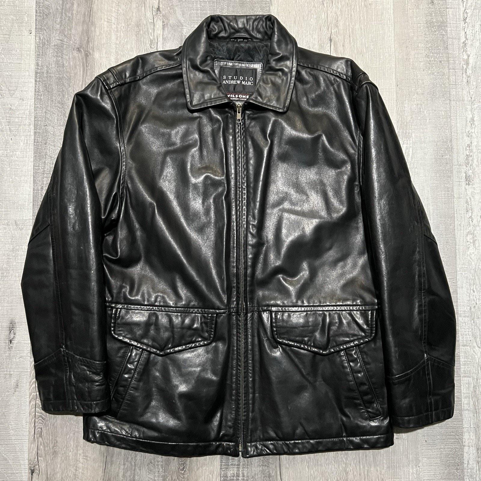 Vintage Andrew Marc Leather Jacket - Etsy
