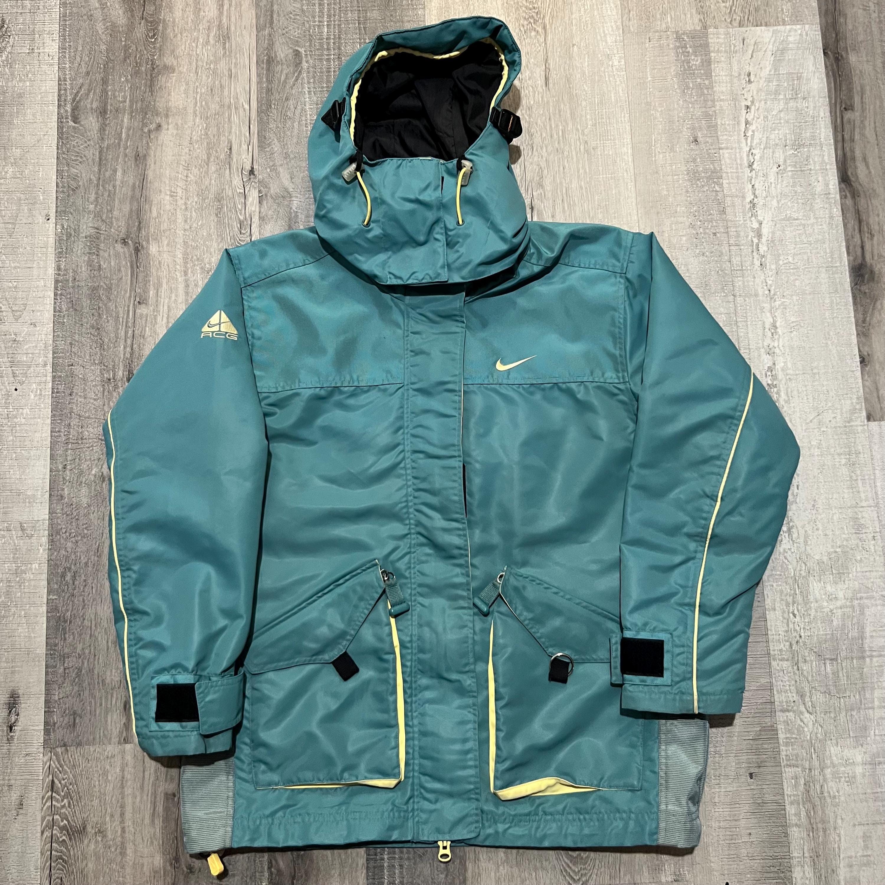 Nike ACG Outer Layer 3 Mens VTG Full Zip Light Blue Ski