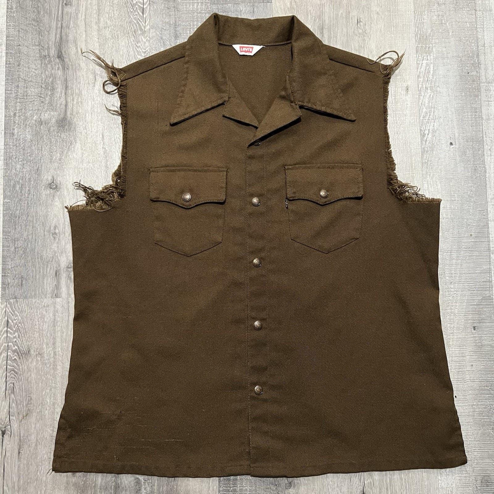 Levis Biker Vest - Etsy