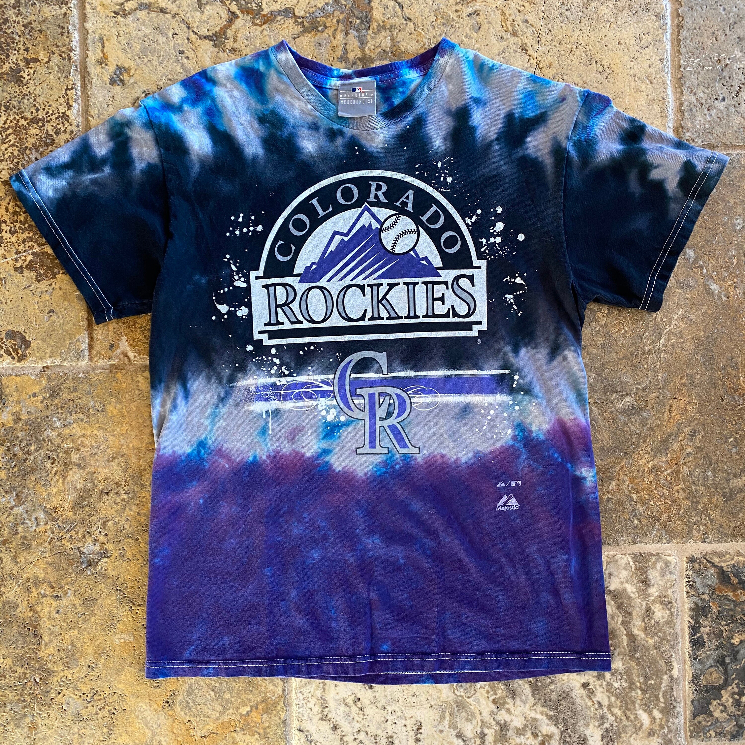 Vintage Colorado Rockies Tie Dye MLB 