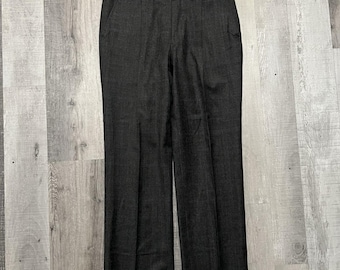 Pantalones rectos de mezcla de lana gris de los años 60 y 70 para hombre, talla 34