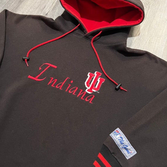 VTG The Game Indiana Hoosiers Black 90s Embroider… - image 2