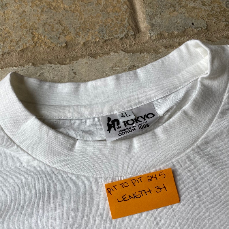 Vintage Tokyo Sushi Shiso Roll 90s Single Stitch Japanese Anime Japan Culture Tee