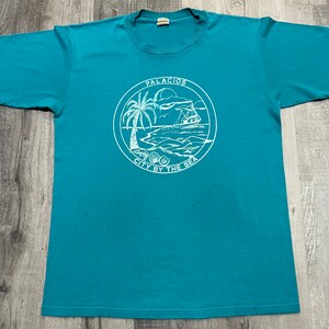 Vintage Palacios Texas 70s Russell Athletic City By The Sea Travel Oceanic Shirt