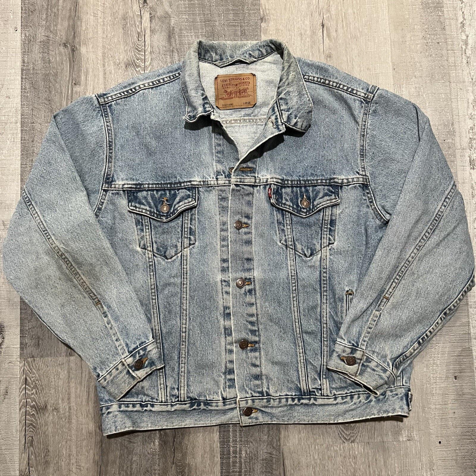 90's Levi's 70507 グレー 90s Levi's 70507-0389 Relaxed Trucker Jacket US