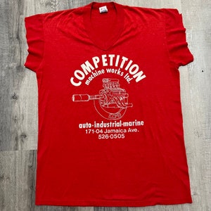 VTG Competition Machine Works Auto Marine Engine Motor Mechanic Gear Head Shirt