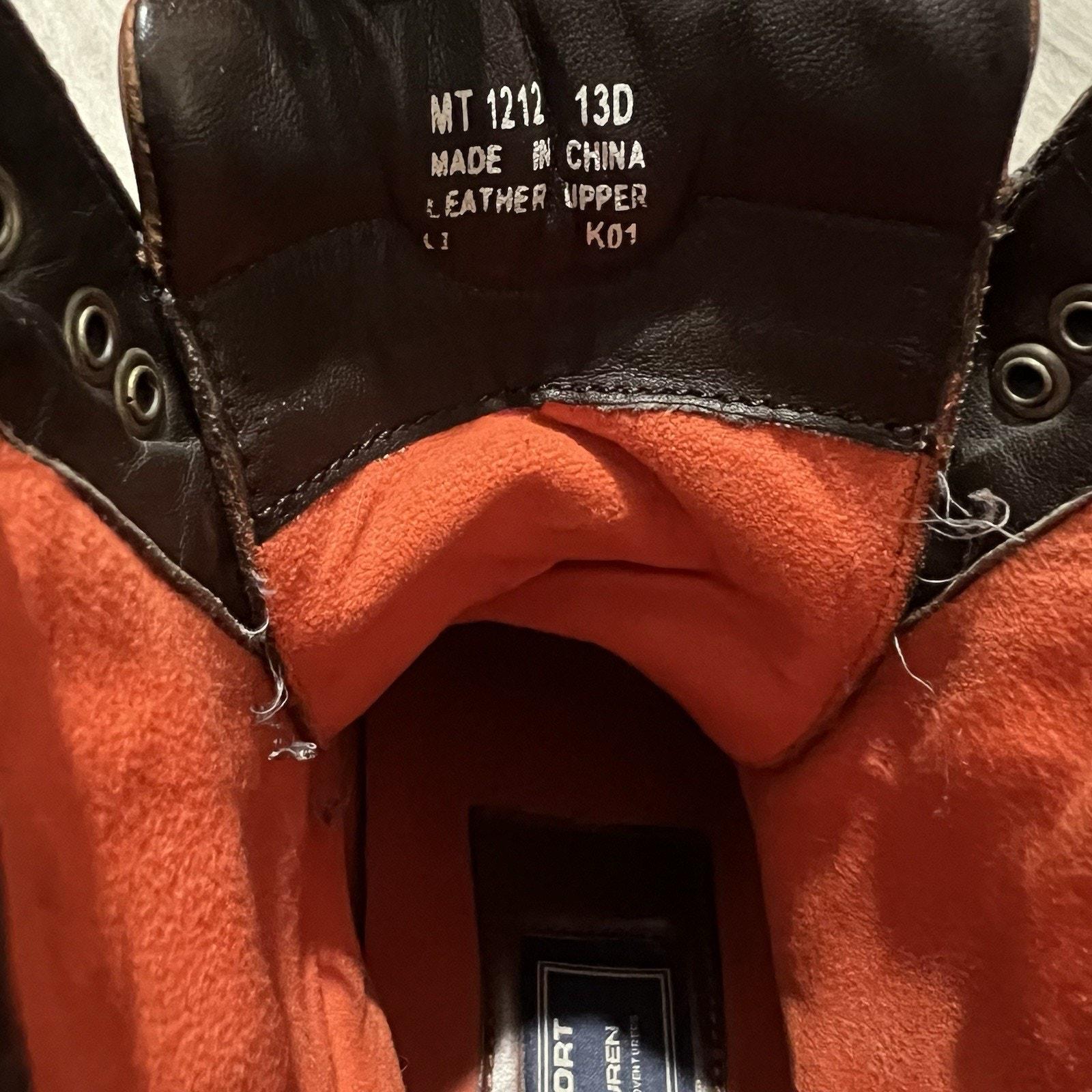 VTG Polo Sport Ralph Lauren Brown Leather Ranger Cookie Boots Strap/Buckle Tall Polo Ralph Lauren Leather Upper Brown Boots for Women for  main image 4