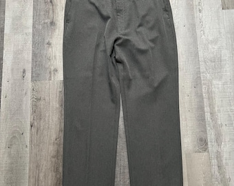 VTG 80's Men's Levi's Action Slacks Gray Polyester Chino Dress
