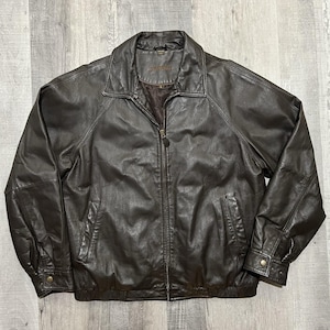 St Johns Bay Leather Jacket - Etsy