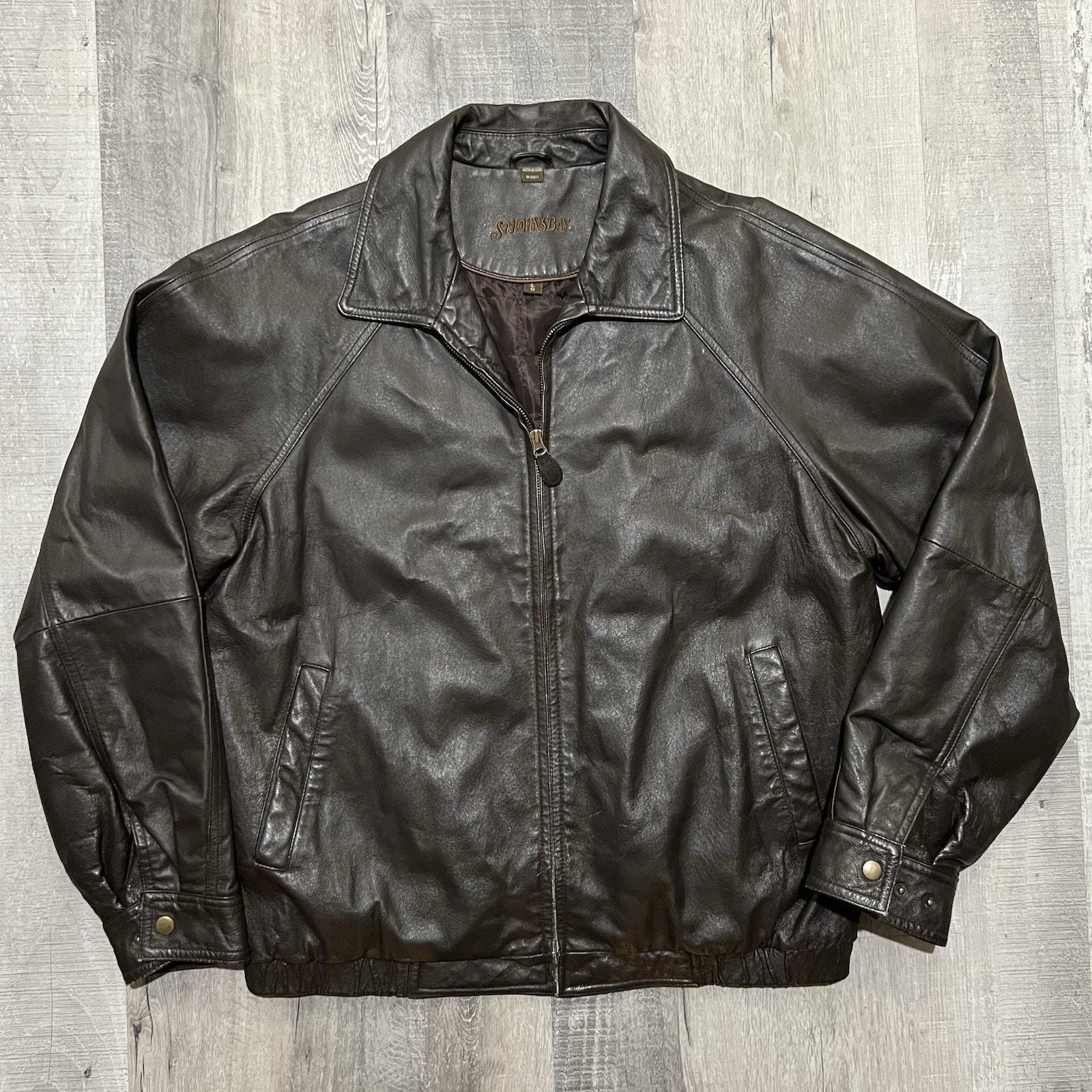 Vintage Gap Leather Jacket - Etsy