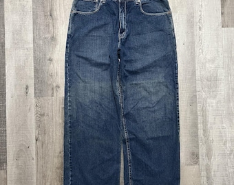 Vintage SOLO Jeans Baggy Hip Hop Celtic Cross/skull 90s Wide Leg