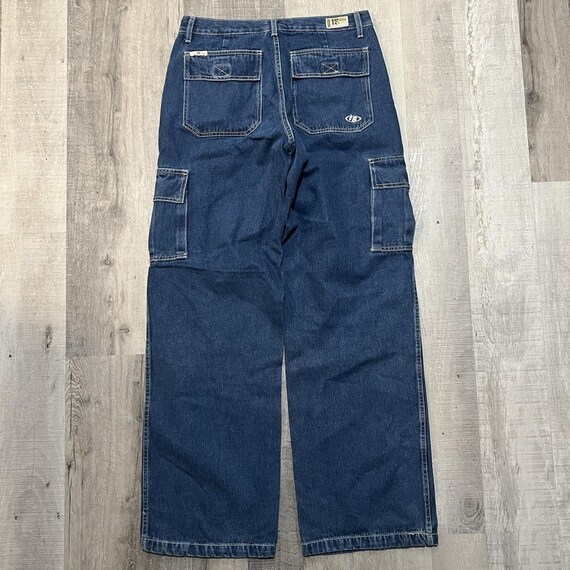 VTG Interstate Denim is Girl Baggy Cargo Jeans Wide Leg 90s Skater