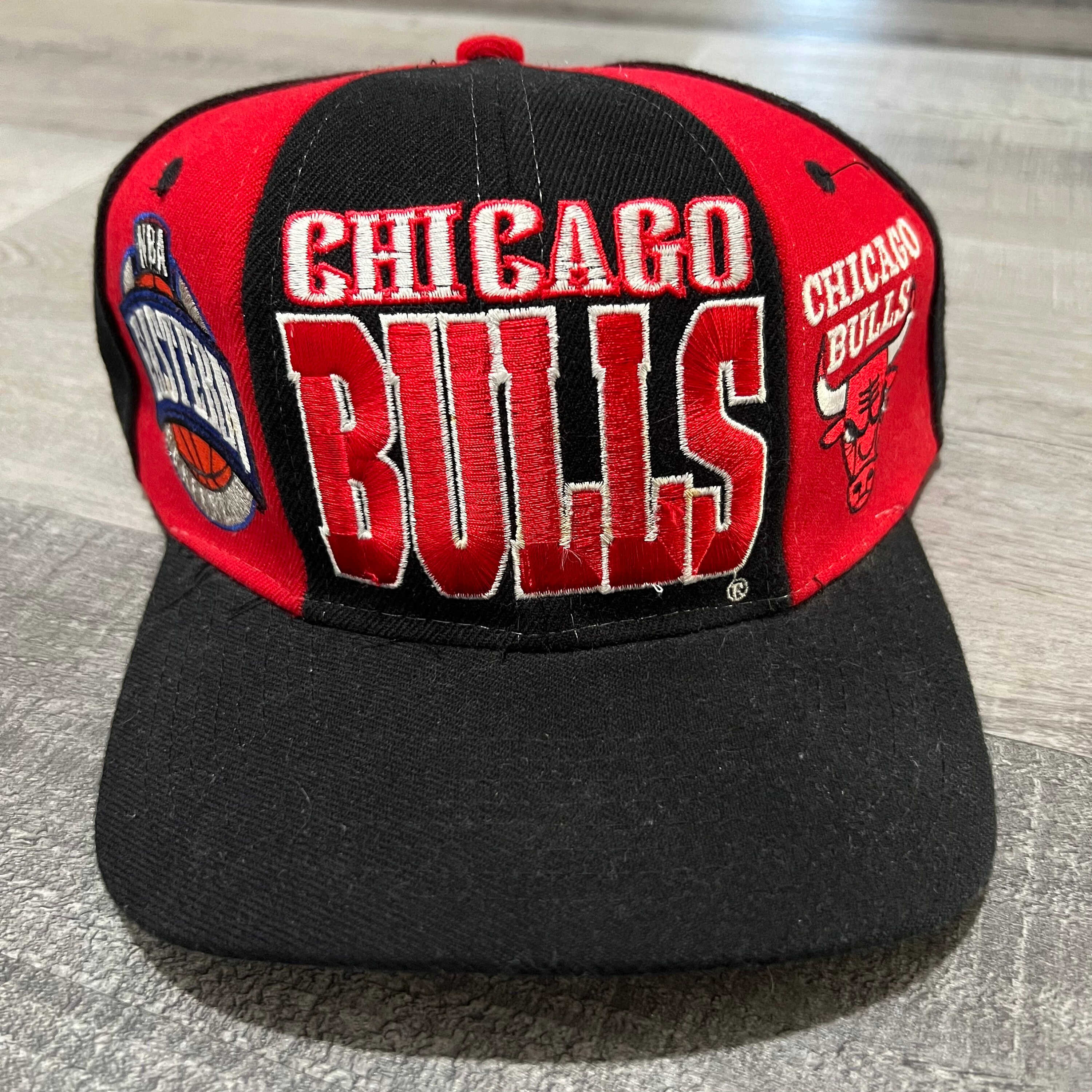 Vintage Chicago Bulls Starter Black Snapback Adjustable Hat -  UK