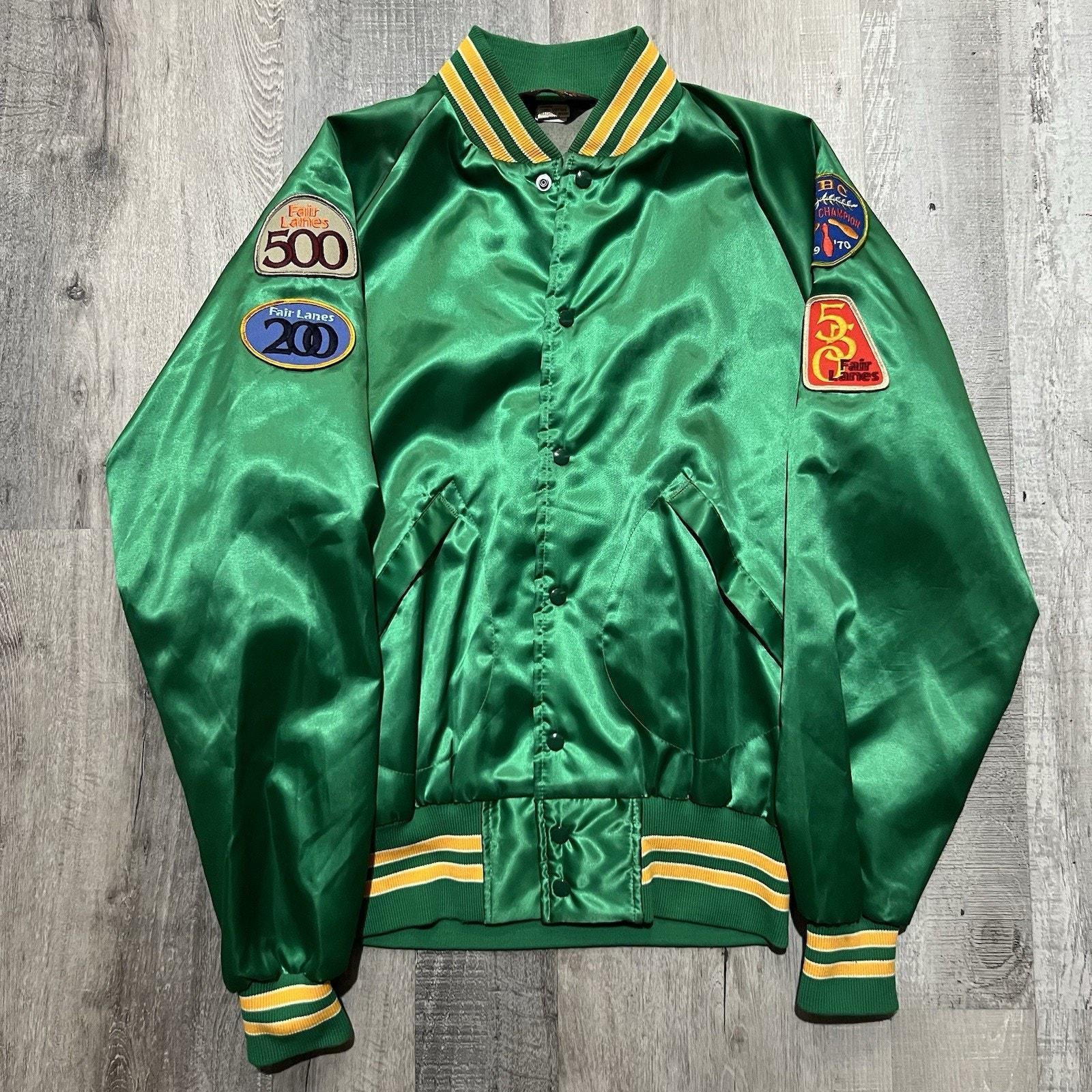 Satin Bowling Jacket - Etsy
