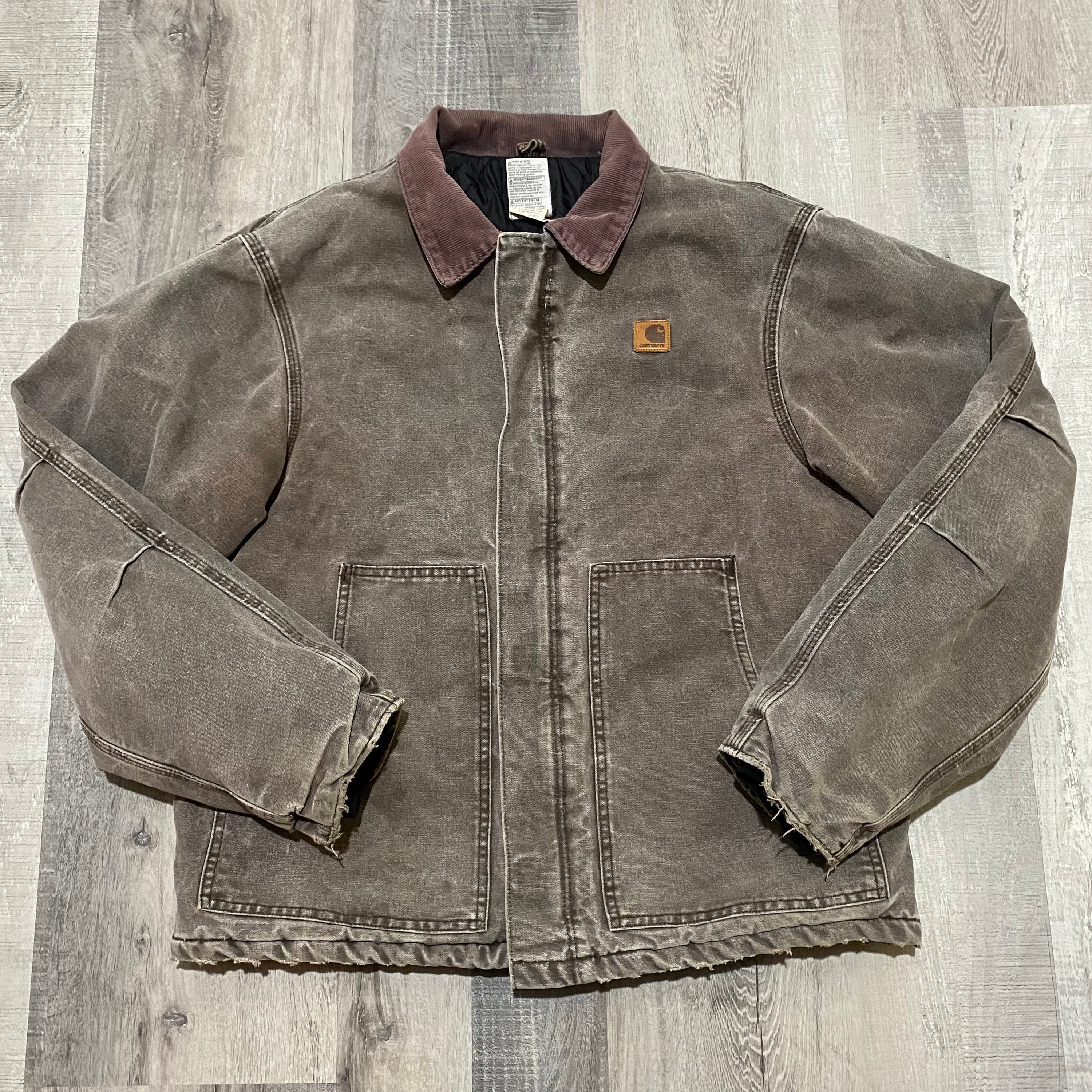 Carhartt J22 CHT Vintage Arctic Quilt Lined Canvas Work Carhartt J22 CHT Vintage Arctic Quilt Lined Canvas Work