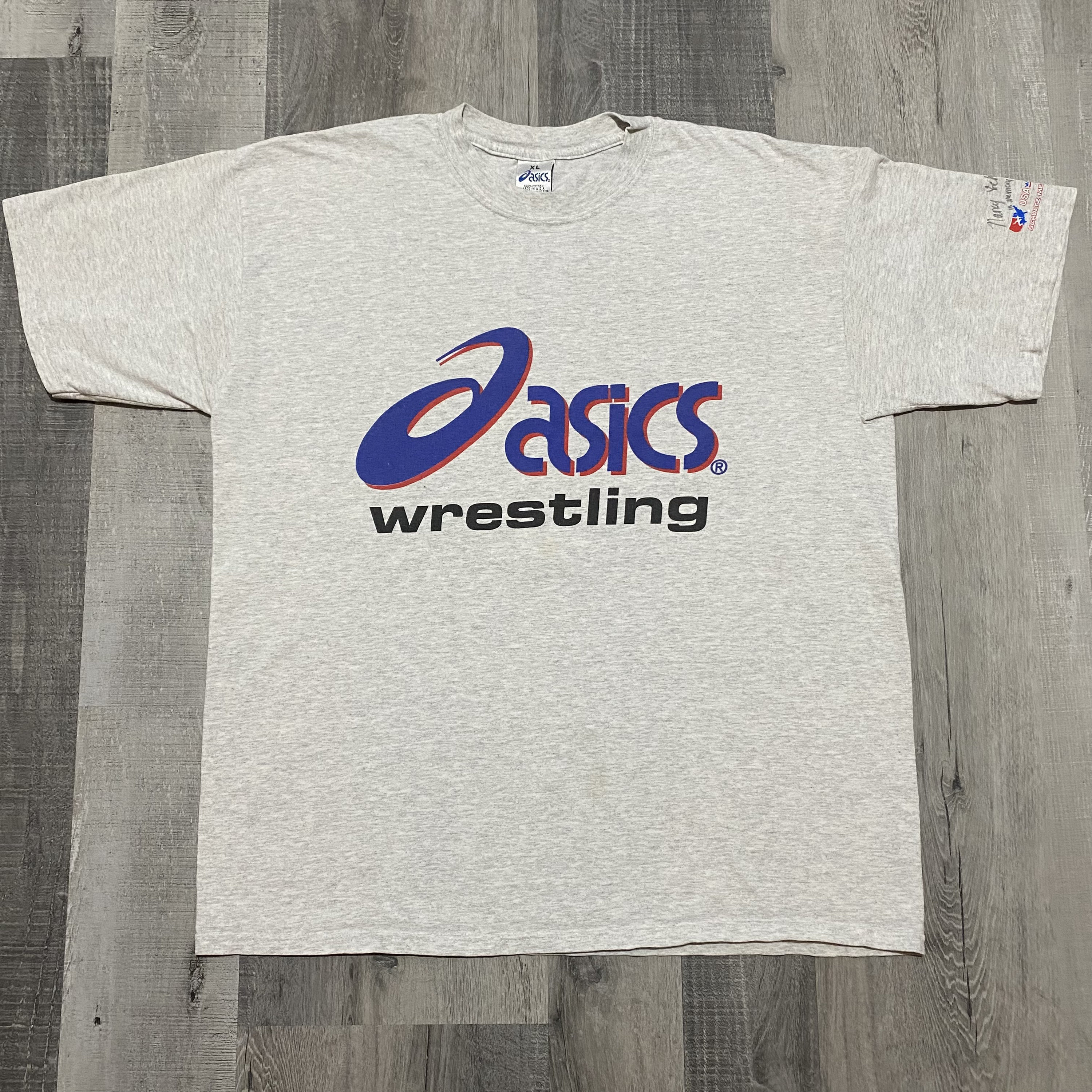 Asics wrestling shirt discount