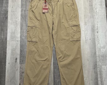 Vintage 1950's Dutch Army Military Cargo Pants Baggy 32-35