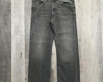 VTG Levis Silvertab Bootcut Jeans Mens Grey Y2K Flared Skater Biker Size 36x30