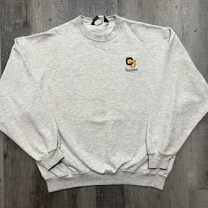 VTG University Of Colorado Grey CU Buffs College Sweatshirt 90s Boulder Sz L