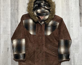 Abercrombie & Fitch Wilcox Military Parka Insulated Fur Hood